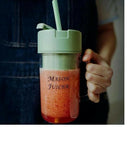 500ml Portable Juicer With Straw USB Electric Stainless Steel Fruit Juicer Cup Extractor Blender Juice Maker Machine For Kitchen