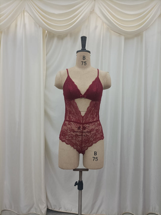 Sajiero Babydoll Lingerie  - Cutout Lace