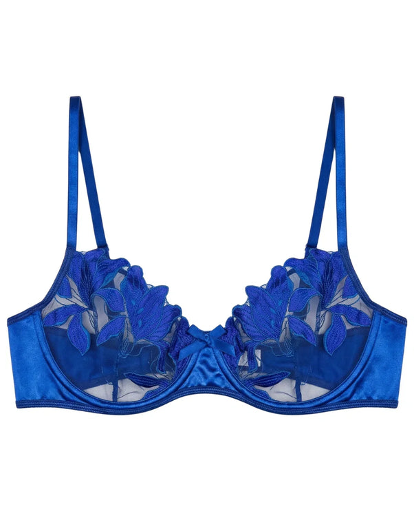 Sajiero Non Padded Bra Set - Petal Luxe - Blue