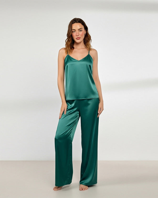 Sajiero Silk Sleeveless Pj Suit - Dream Silk