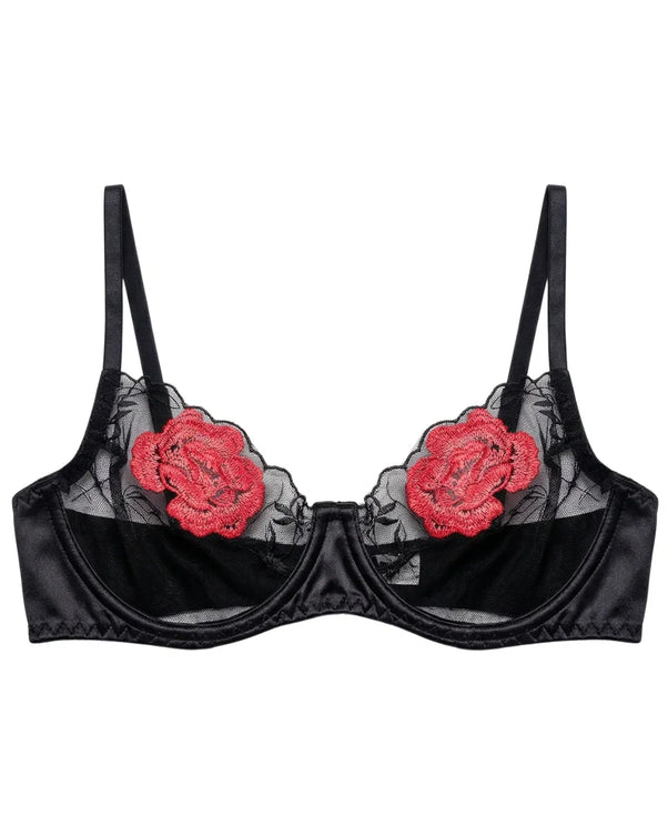 Sajiero Non Padded Bra Set - Solea - Black