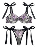 Sajiero Non Padded Bra Set - Orlisse - Purple