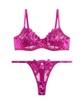 Sajiero Non Padded Bra Set - Petal Luxe - Purple