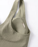 Sajiero Front-Button Bra - Zova - Olive Green