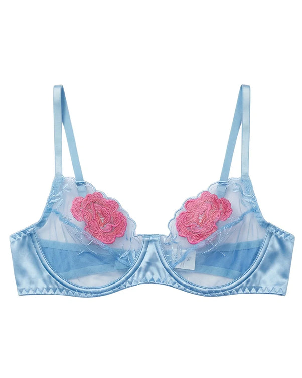 Sajiero Non Padded Bra Set - Solea - Blue