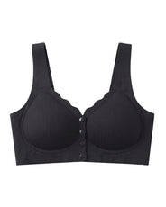 Sajiero Front-Button Bra - Zova - Black