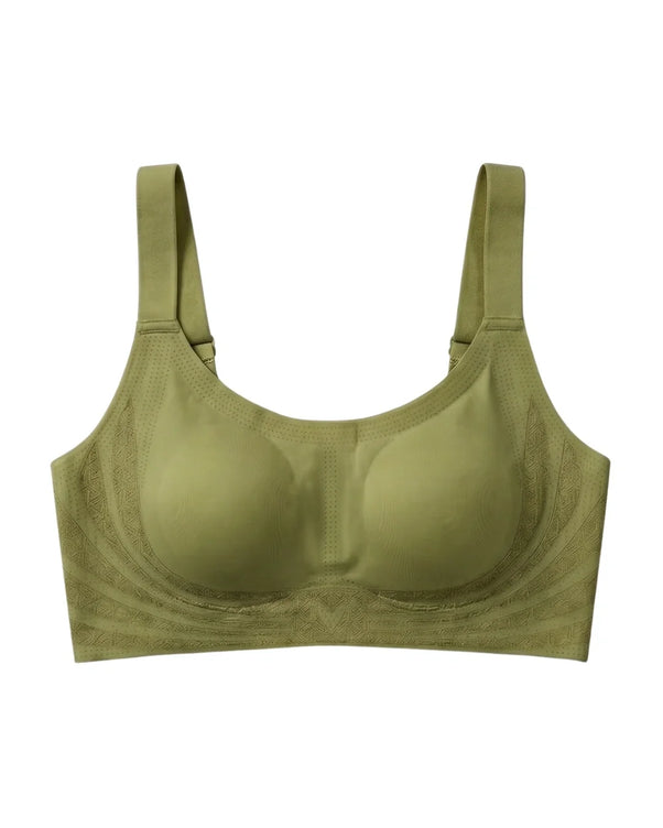 Sajiero Seamless Padded Bra - Celira - Olive