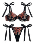 Sajiero Non Padded Bra Set - Orlisse - Pink