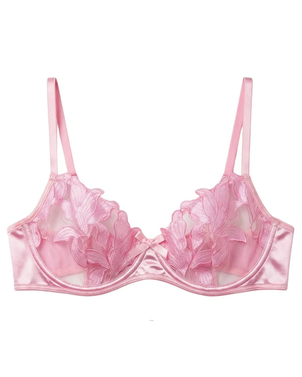 Sajiero Non Padded Bra Set - Petal Luxe - Pink
