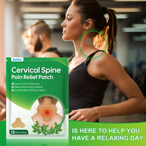Sumifun Cervical Spine Care Patch 12 Patches | Herbal Neck & Shoulder Patch | Comfortable Daily Care Patch for Neck & Upper Back