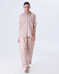 Sajiero Summer Pajama Suit - Ribbon And hearts
