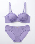 Sajiero Padded Bra Set -  Lilac Muse