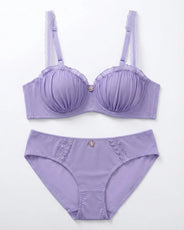 Sajiero Padded Bra Set -  Lilac Muse