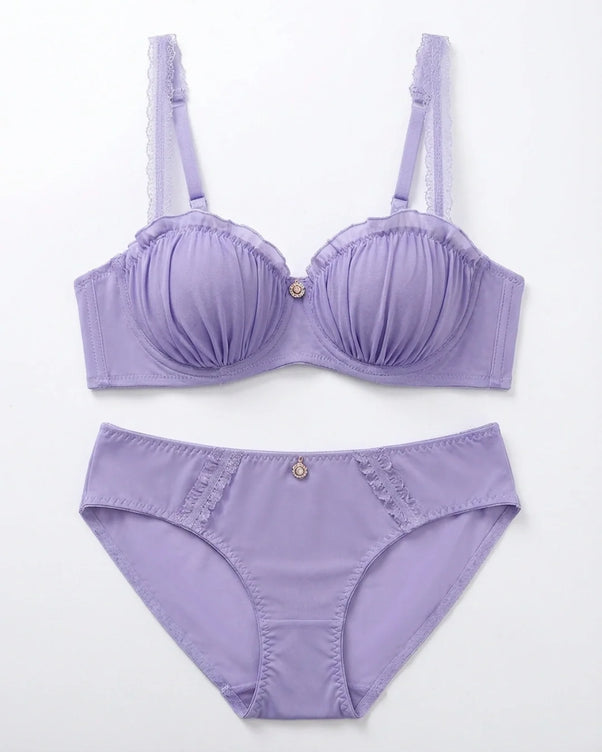 Sajiero Padded Bra Set -  Lilac Muse