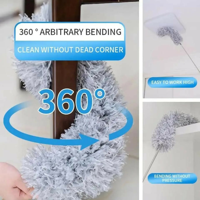 9-Foot Extendable Microfiber Ceiling Fan Duster with Long Telescopic Pole