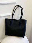 WestStyle - Everyday Tote Bag with Pouch in Black Color for Women | 2PCs Bags for Girls