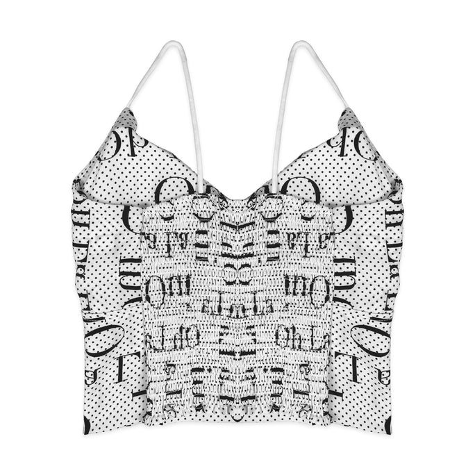 Sajiero Bralette - Dots Strappy White