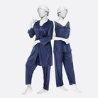 Sajiero Jersey Silk 3-Piece Gown Set