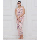 Sajiero Silk Sleeveless Pj Suit - Dreamy Butterfly