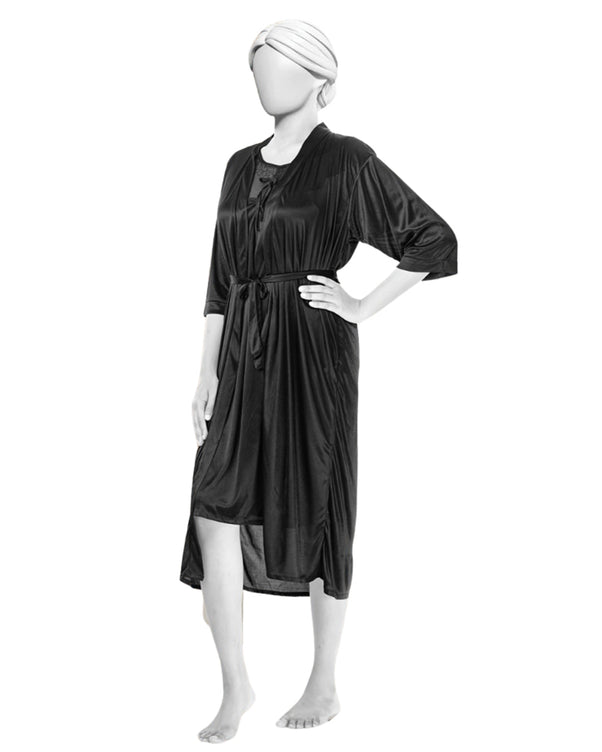 Sajiero Jersey Silk 2pcs Gown Set