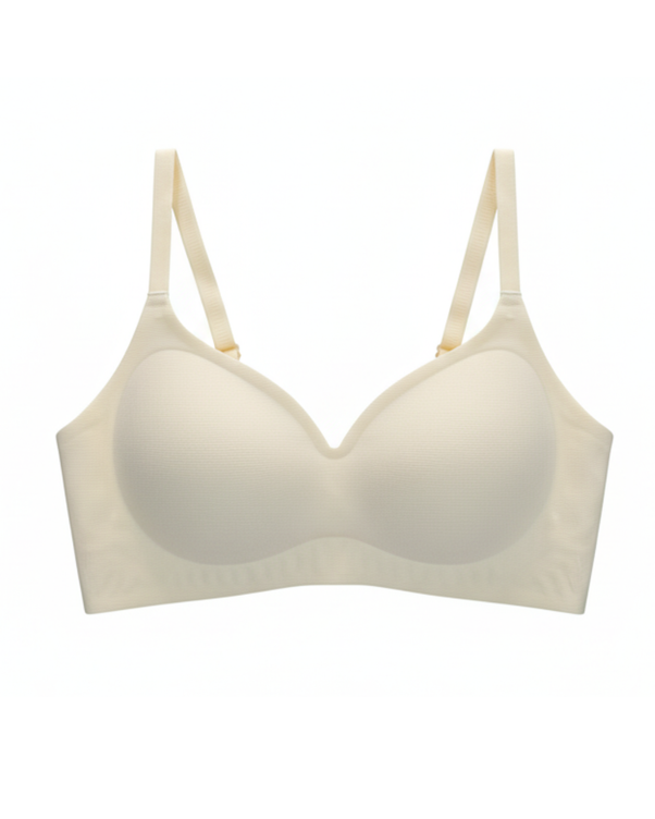 Sajiero Padded Seamless Pure Bra - Off White