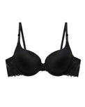 Sajiero Padded T-Shirt Bra -Daily Comfort - Black