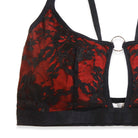 Sajiero Flora Maroon Embroidered Bra