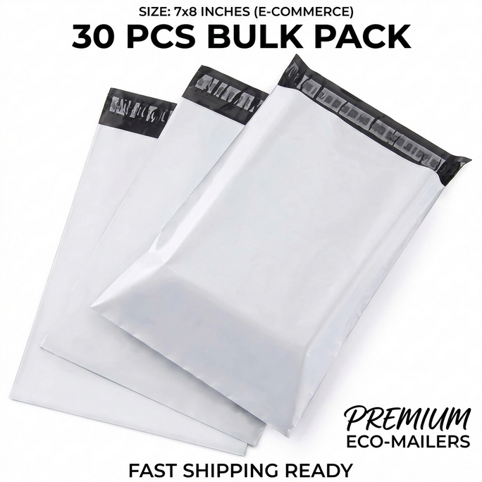 FLYER 7 X 8 SIZE 30 PCS ONLINE PARCEL HIGH QUALITY WITH SIDE POCKET