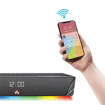 Audionic Optima Bar Portable Bluetooth Speaker with Digital Alarm Clock