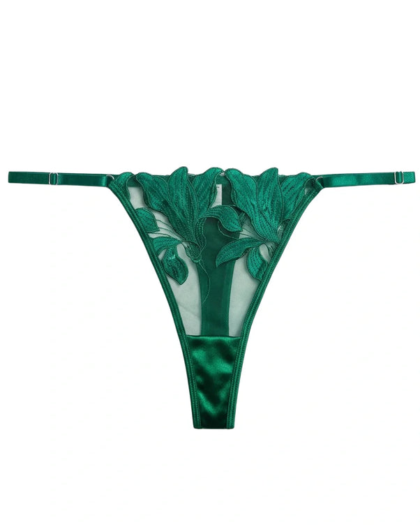 Sajiero Non Padded Bra Set - Petal Luxe - Green