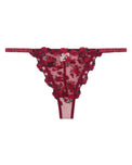 Sajiero Non Padded Bra Set - Crimson Noir - Maroon