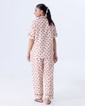 Sajiero Summer Pajama Suit - Ribbon And hearts