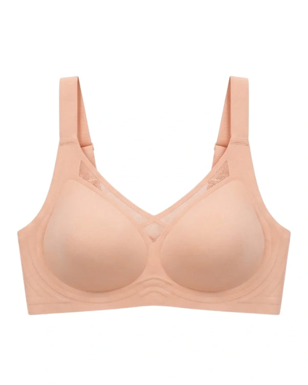 Sajiero Seamless Padded Bra - Alvena - Peach