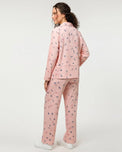 Sajiero Linen Pajama Suit - Blush Charm