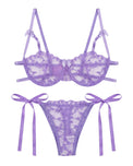 Sajiero Non Padded Bra Set - Arvessa - Purple