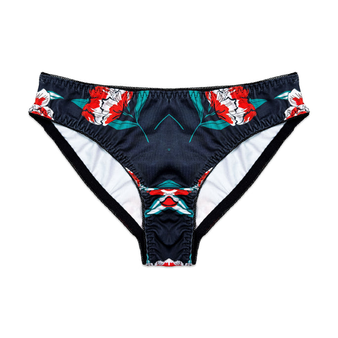 Sajiero Cheek Floral Print Padded Bra and Panty Set