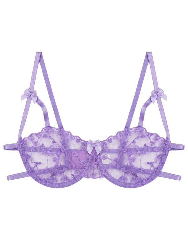 Sajiero Non Padded Bra Set - Arvessa - Purple