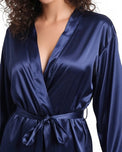 Sajiero Silk PJ Set - Silk Lounge - Blue