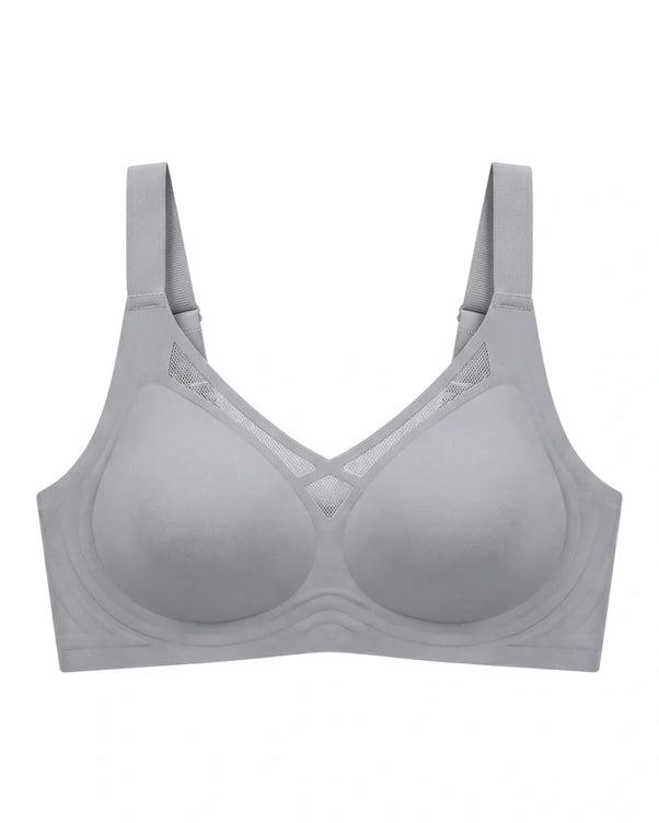 Sajiero Seamless Padded Bra - Alvena - Grey