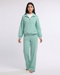 Sajiero Fleece Tracksuit -Soft Flex - Aqua