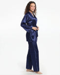 Sajiero Silk PJ Set - Silk Lounge - Blue