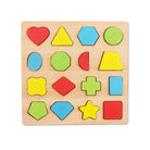 Wooden 16 Shapes Puzzle for Toddlers – Montessori Learning Toy