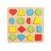 Wooden 16 Shapes Puzzle for Toddlers – Montessori Learning Toy