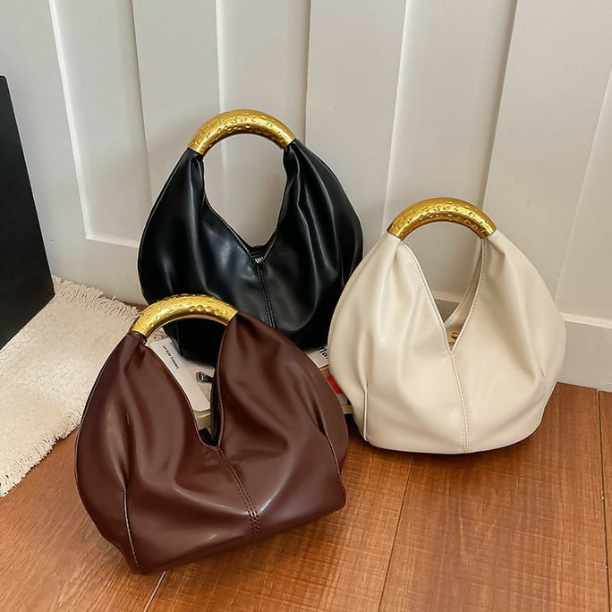 Stylish Bucket Leather Crossbody Bag for Women
