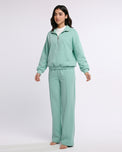 Sajiero Fleece Tracksuit -Soft Flex - Aqua