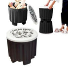 Prince Ware Stool Storage Black
