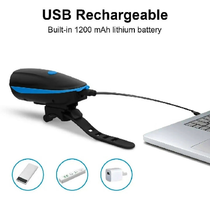 2 IN 1 BICYCLE SPEICIAL BICYC FRONT LIGHT RECHARGEABLE TYPE C