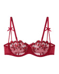 Sajiero Non Padded Bra Set - Blush Veil - Maroon