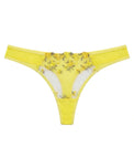 Sajiero Non Padded Bra Set - Noir Rose - Yellow