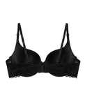 Sajiero Padded T-Shirt Bra -Daily Comfort - Black